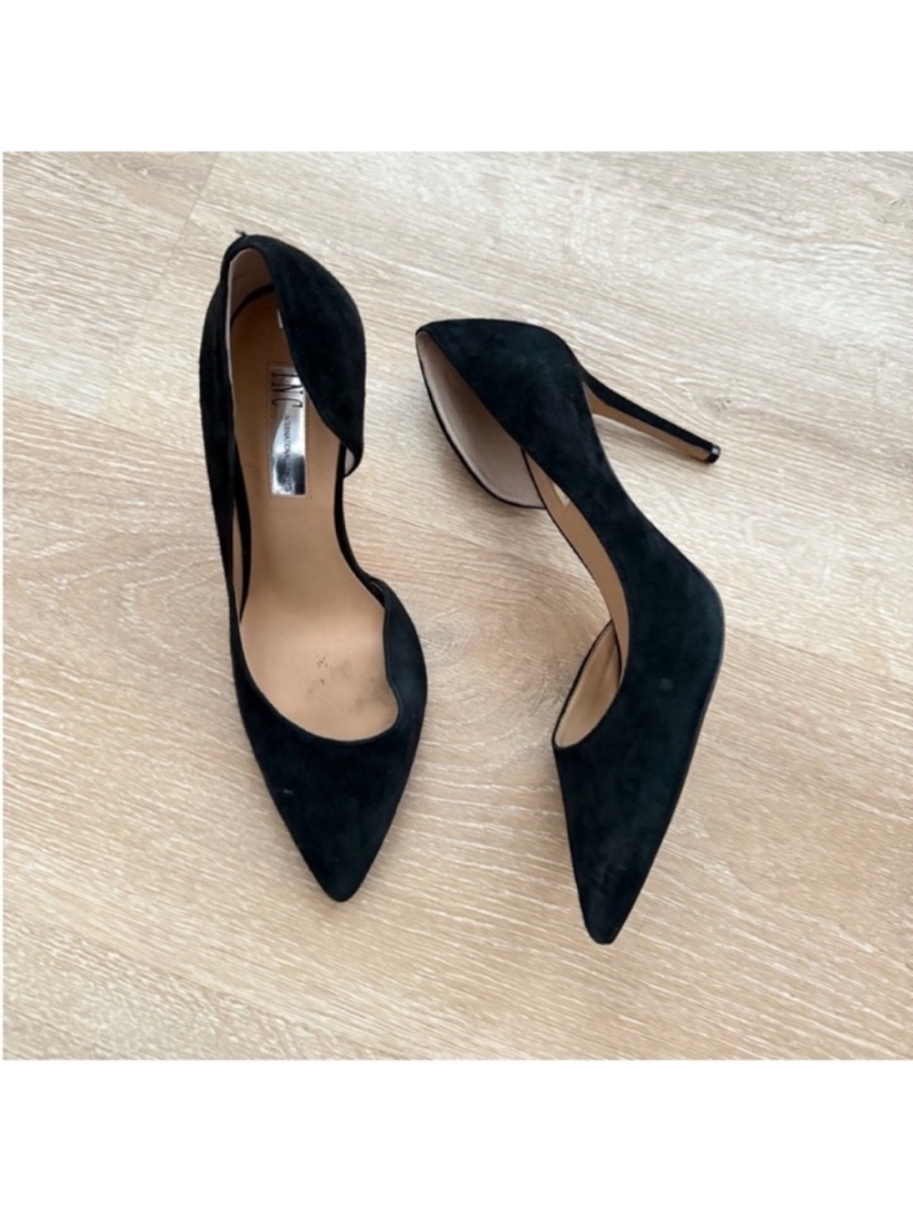 INC Black Suede D’Orsay Pumps size 8